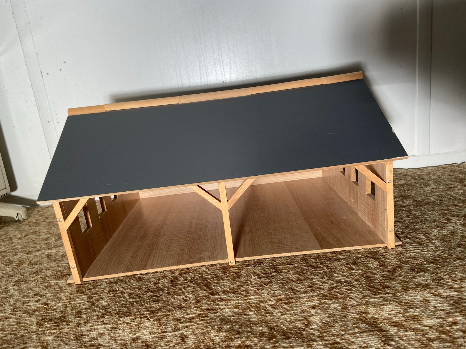 Houten speelgoedboerderij/stal - Zo goed als nieuw, Ophalen, Zo goed als nieuw, Groter dan 1:32
