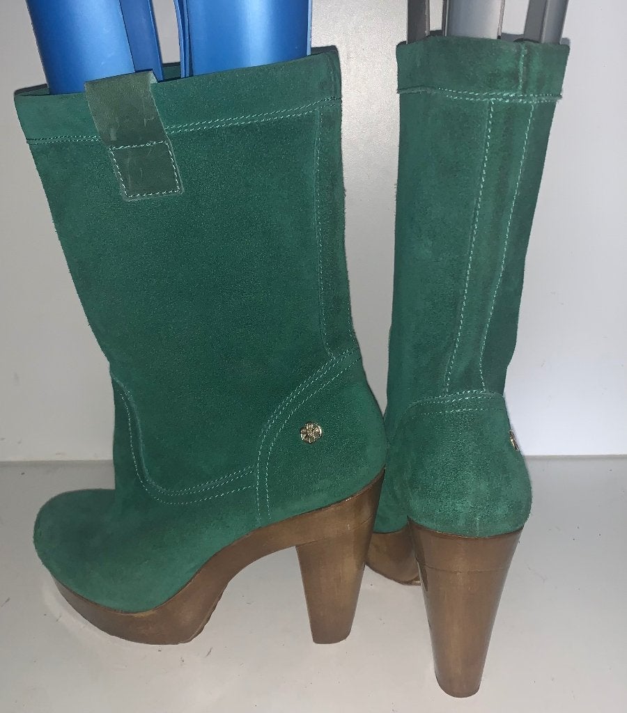 Cuple groen suede sexy  laarzen maat 37, Lage of Enkellaarzen, Ophalen of Verzenden, Zo goed als nieuw, Cuple
