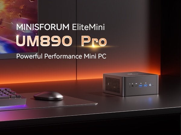 Minisforum UM890 Pro met QClink (Barebone+48GB DDR5 5600), Computers en Software, Desktop Pc's, Minisforum, 64 GB of meer, Refurbished