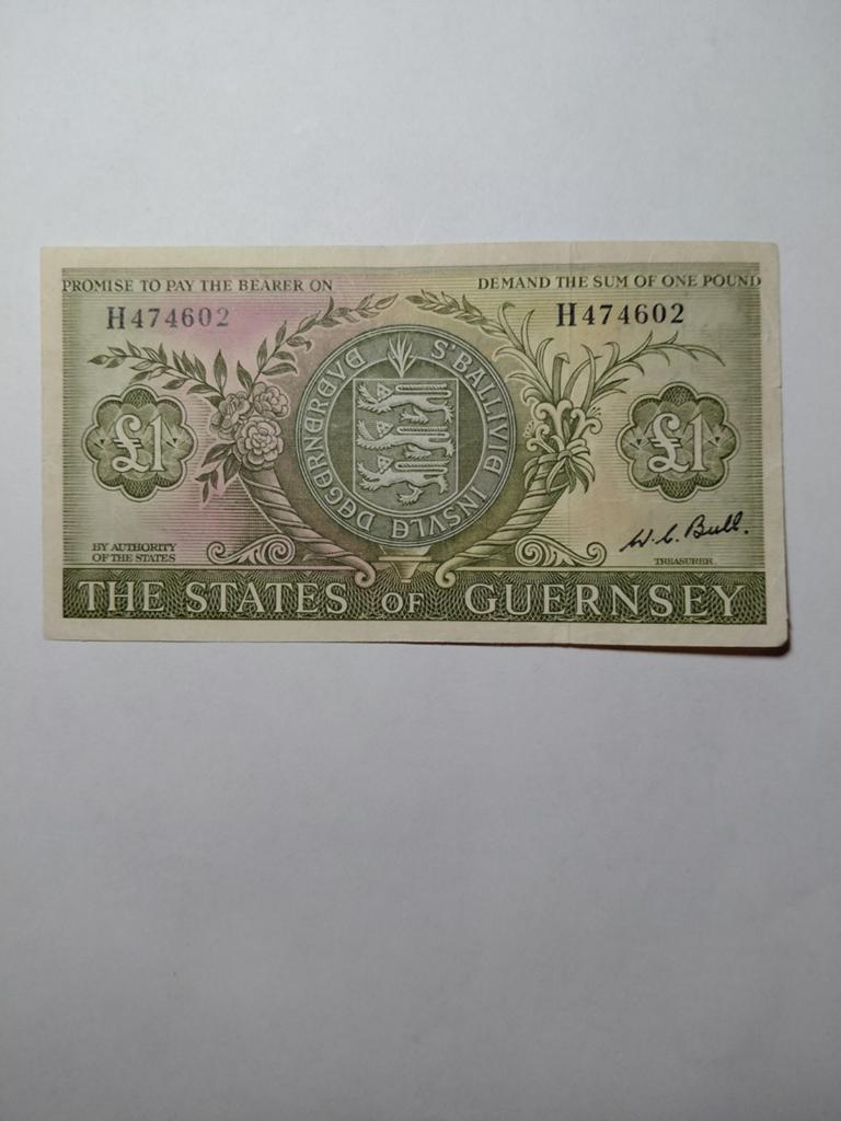 Guernsey 1 pound 1969-75, Ophalen of Verzenden, Overige landen