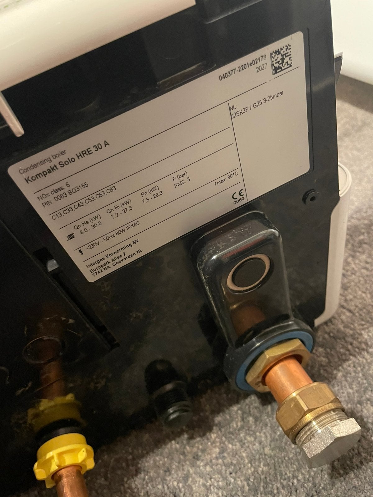 Te koop intergas solo hre 30a weinig gedraaid, Geiser, Ophalen of Verzenden, Minder dan 20 liter, Minder dan 3 jaar oud