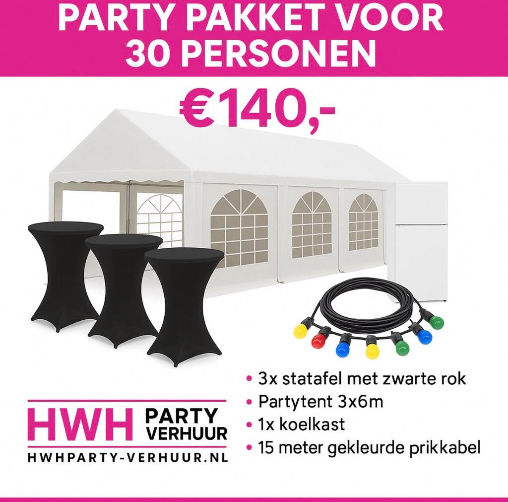FEESTJE? HUUR NU HET PERFECTE PAKKET!, Ophalen, Zo goed als nieuw, Verjaardag