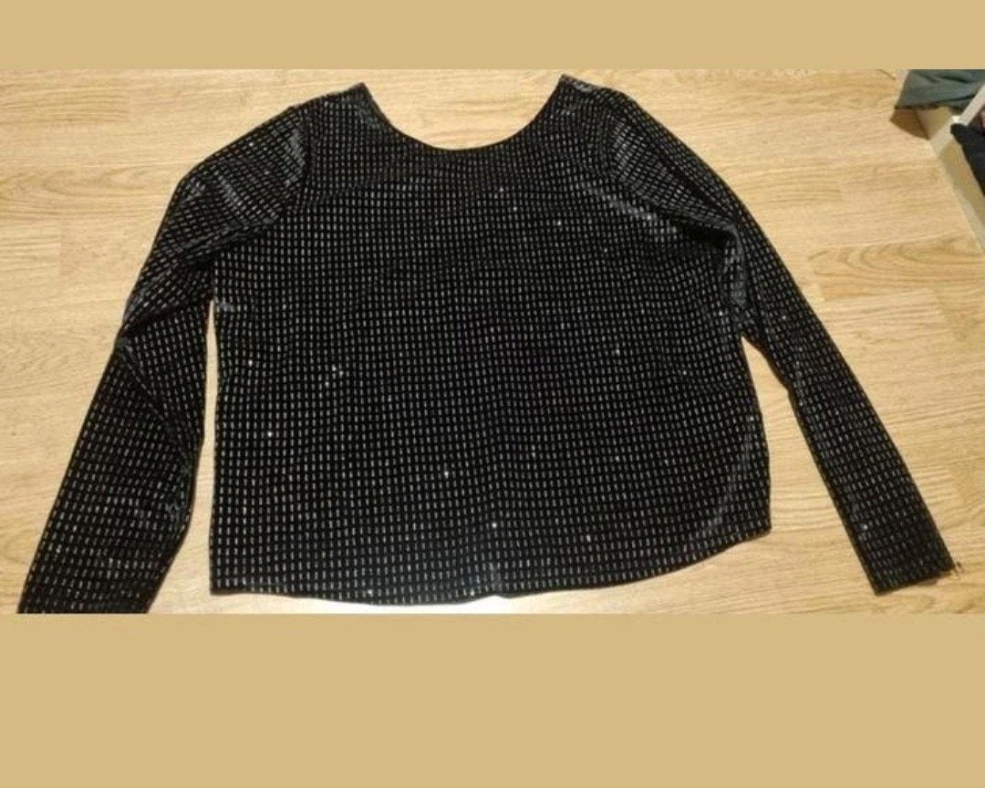 Glitter sweater zilver zwart XL, Kleding | Dames, Truien en Vesten, Only, Zwart, Maat 46/48 (XL) of groter, Ophalen of Verzenden