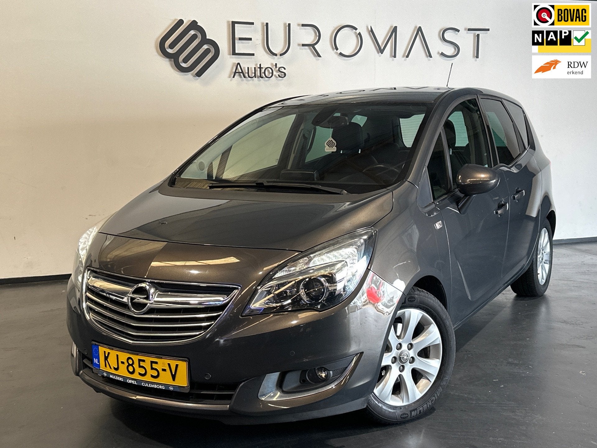 Opel Meriva 1.4 Turbo Cosmo Navi Cruise Leder bekleding Airc, Auto's, Opel, Voorwielaandrijving, Gebruikt, 4 cilinders, Bedrijf
