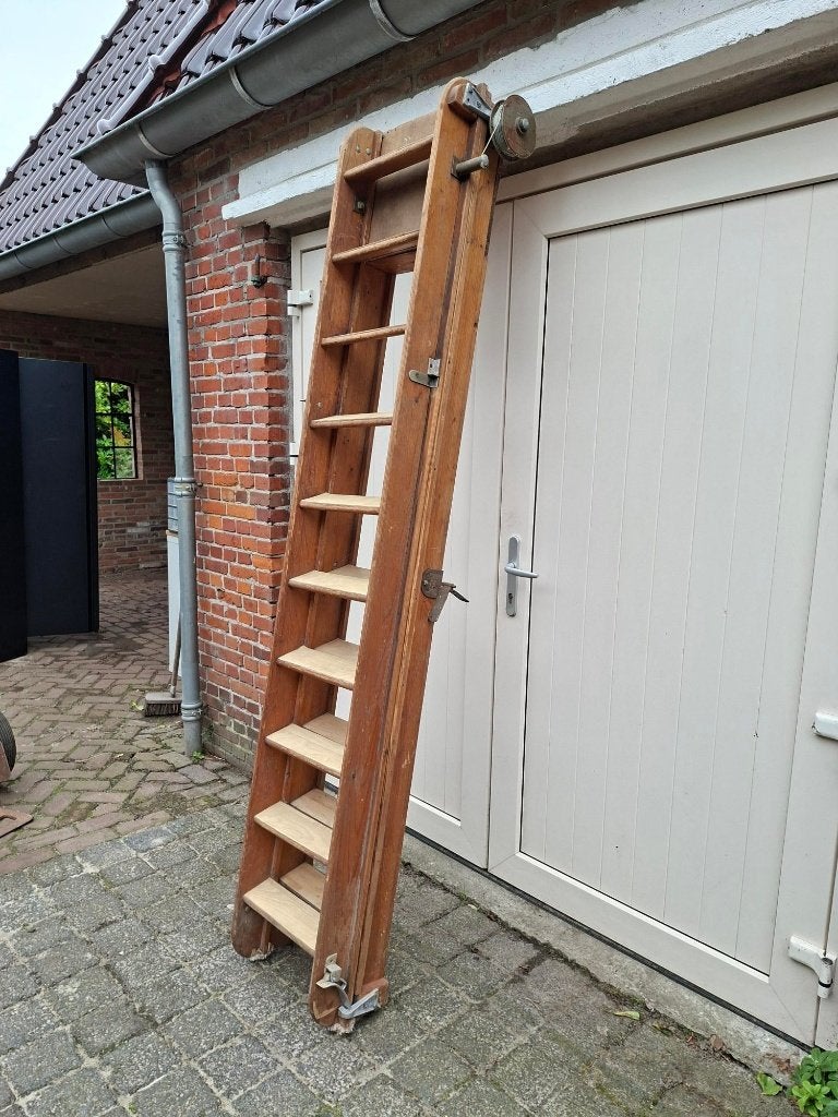 Robuuste, degelijke houten vlizotrap/ zoldertrap!, Ophalen, Gebruikt, Trap, Opvouwbaar of Inschuifbaar