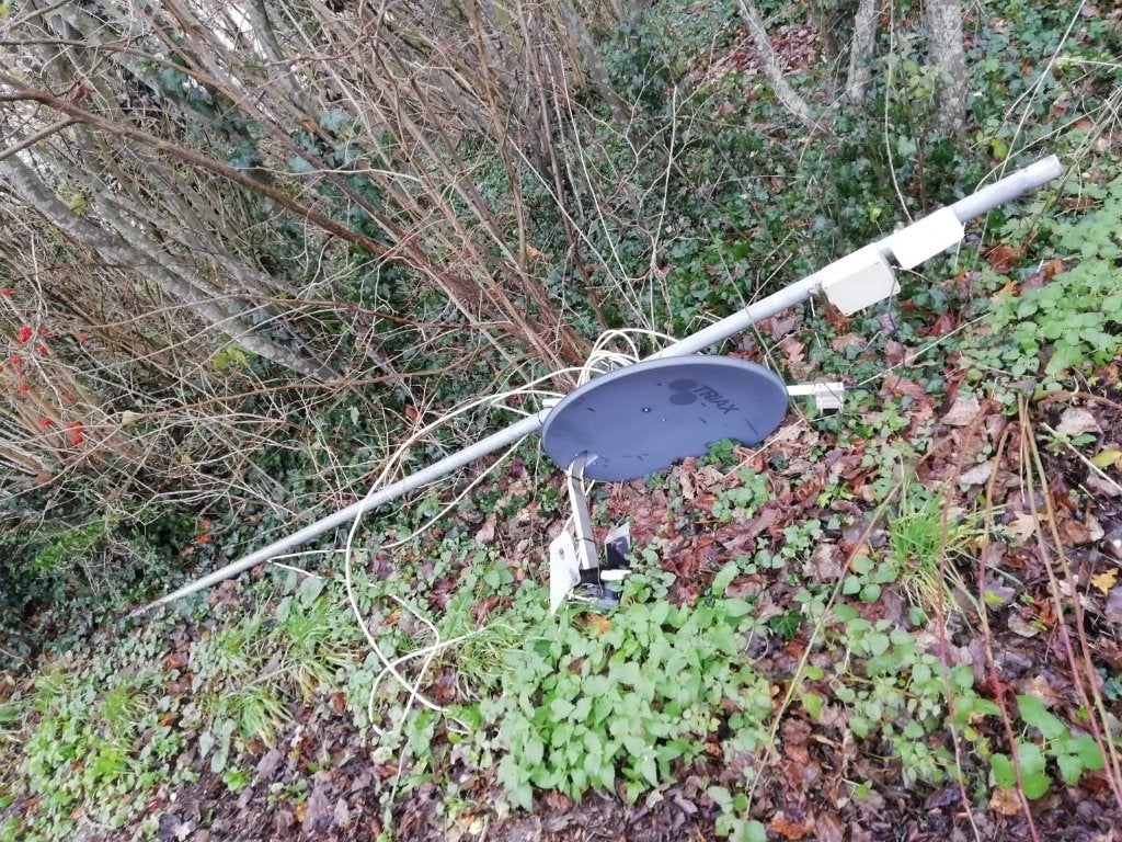 Satelliet Schotelantenne - Triax, Ophalen, Gebruikt, (Schotel)antenne, Overige merken