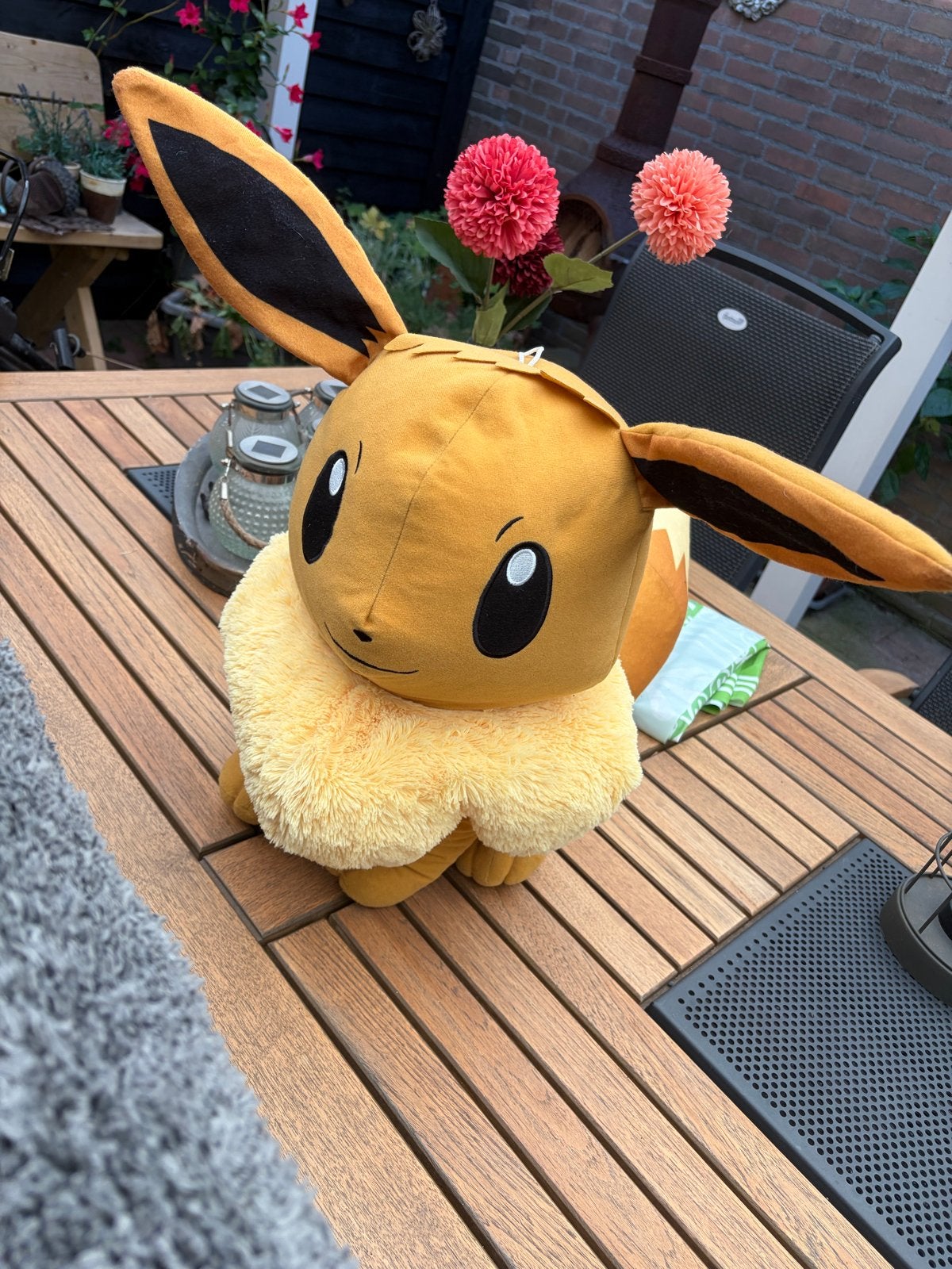 Pokémon Eevee Jumbo Knuffel - 60 cm - Zeer nette staat, Overige typen, Ophalen of Verzenden, Middelgroot (20 tot 80 cm), Bruin