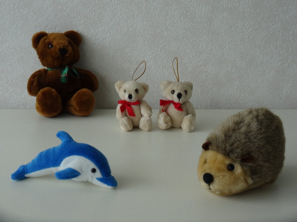Pluche egeltje WWF, dolfijn en 3 beertjes (nieuw), Ophalen of Verzenden, Nieuw, Overige typen