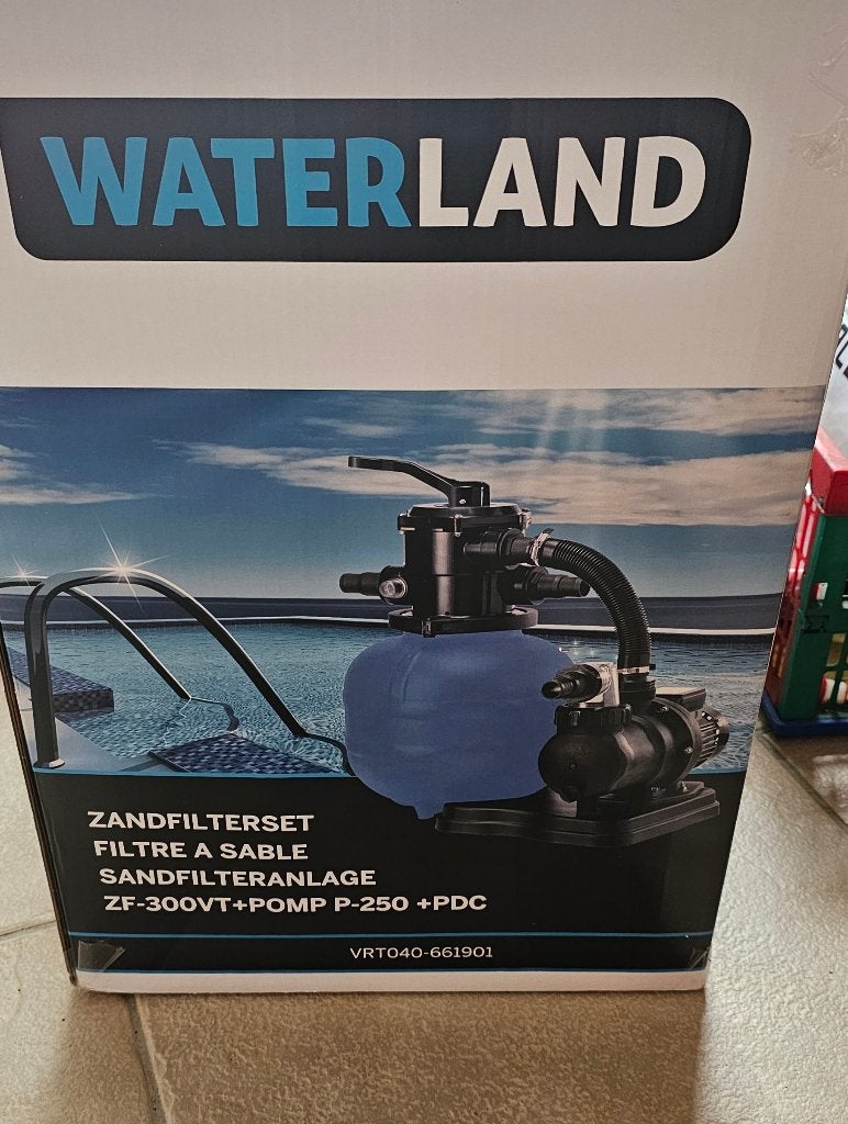 Waterland Zandfilterset ZF-300VT+Pomp P-250, Ophalen, Zo goed als nieuw, Zwembadpomp