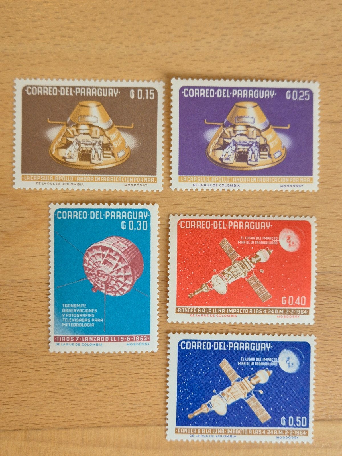 Paraguay 1964 ruimtevaart, Ophalen of Verzenden, Postfris, Zuid-Amerika