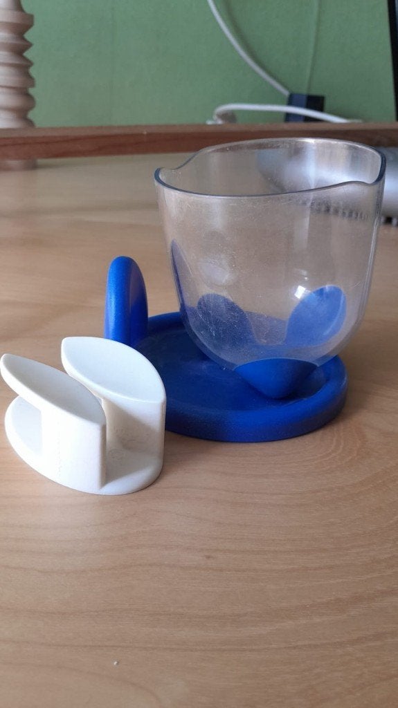 Badkamerset Ocean beker, tupperware, Gebruikt, Blauw, Beker of Kan, Ophalen of Verzenden