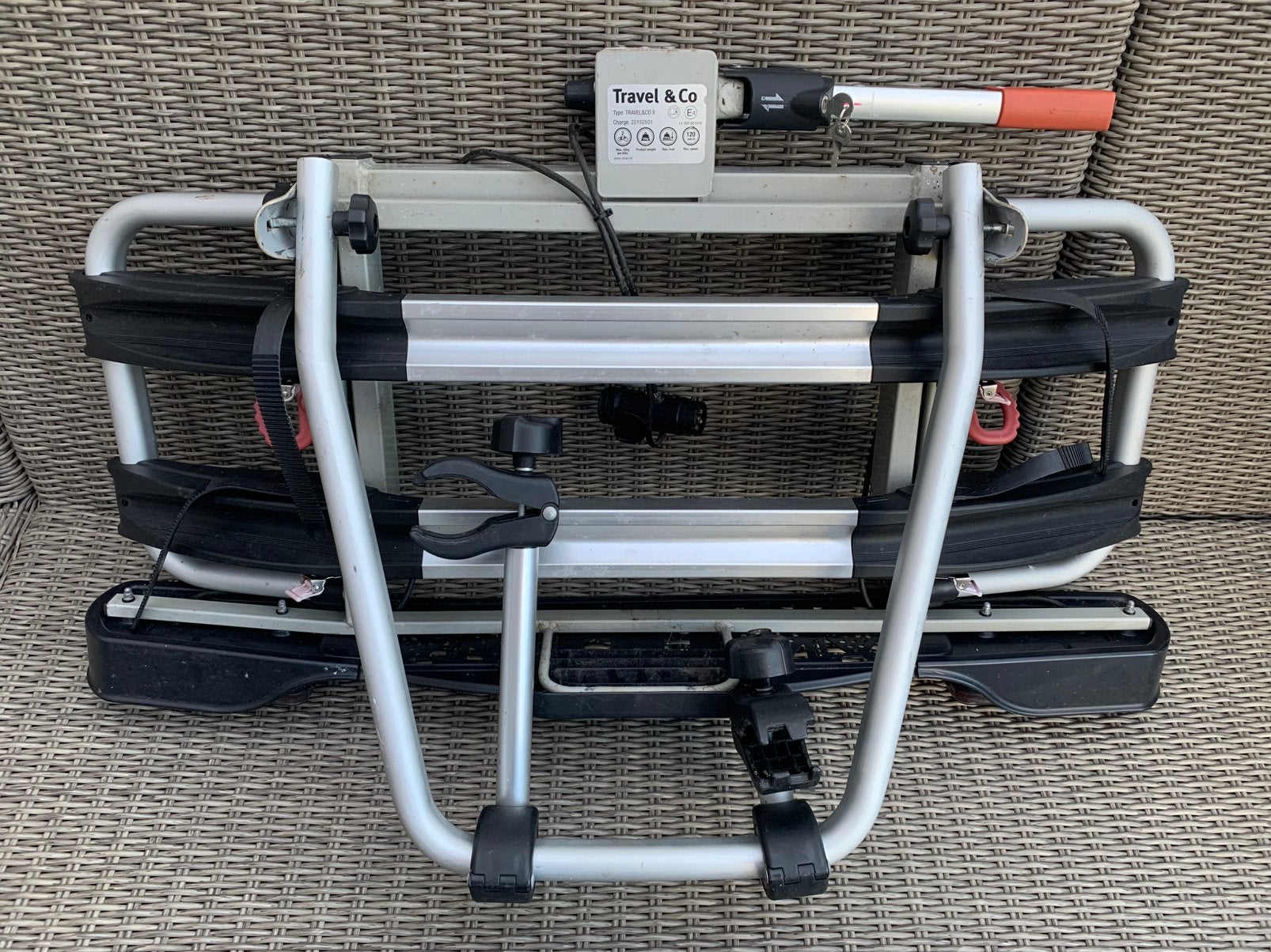 Travel co&ll fietsendrager, Ophalen, Gebruikt, 2 fietsen, Trekhaakdrager
