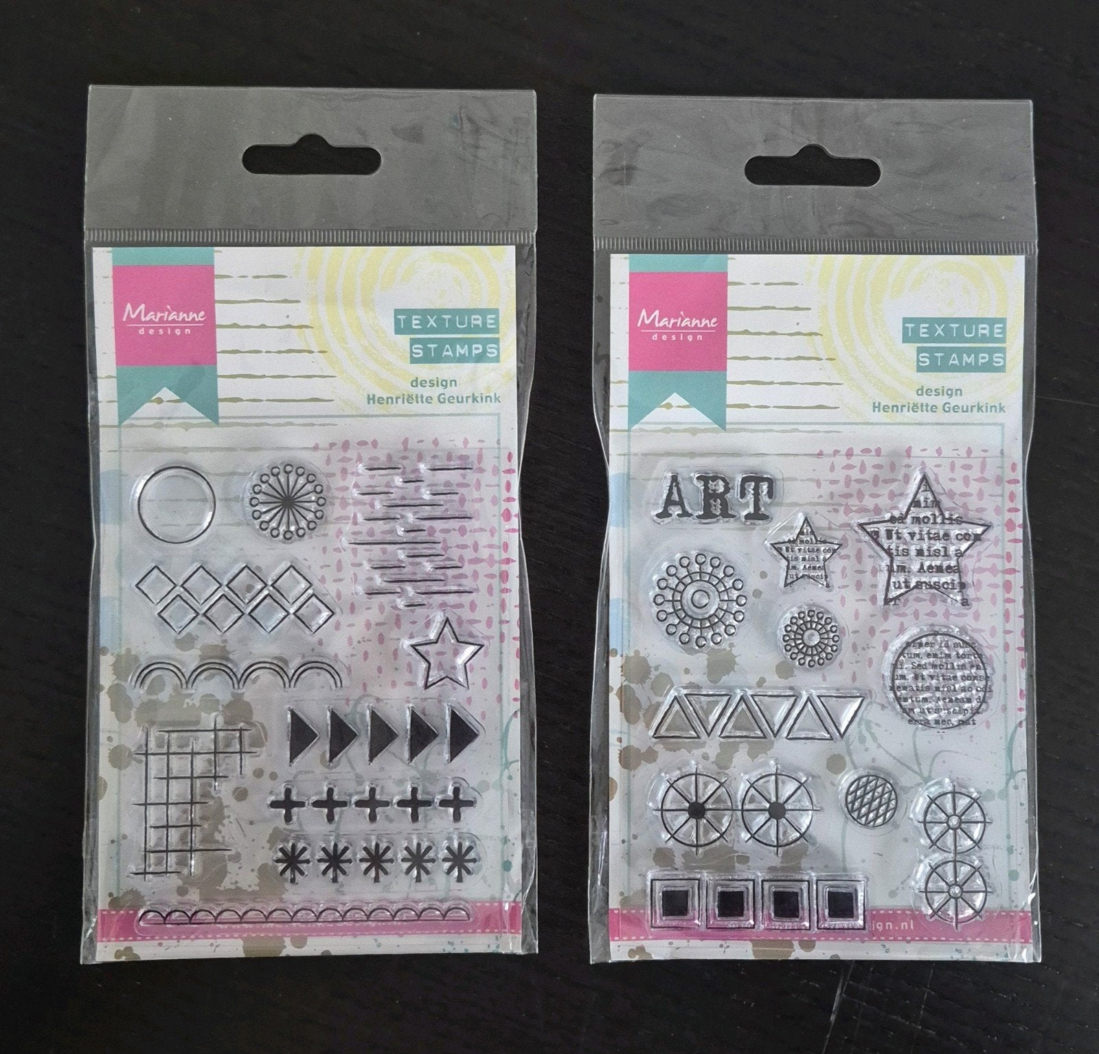 Texture stamps Marianne design, Hobby en Vrije tijd, Ophalen of Verzenden, Nieuw, Clearstamp