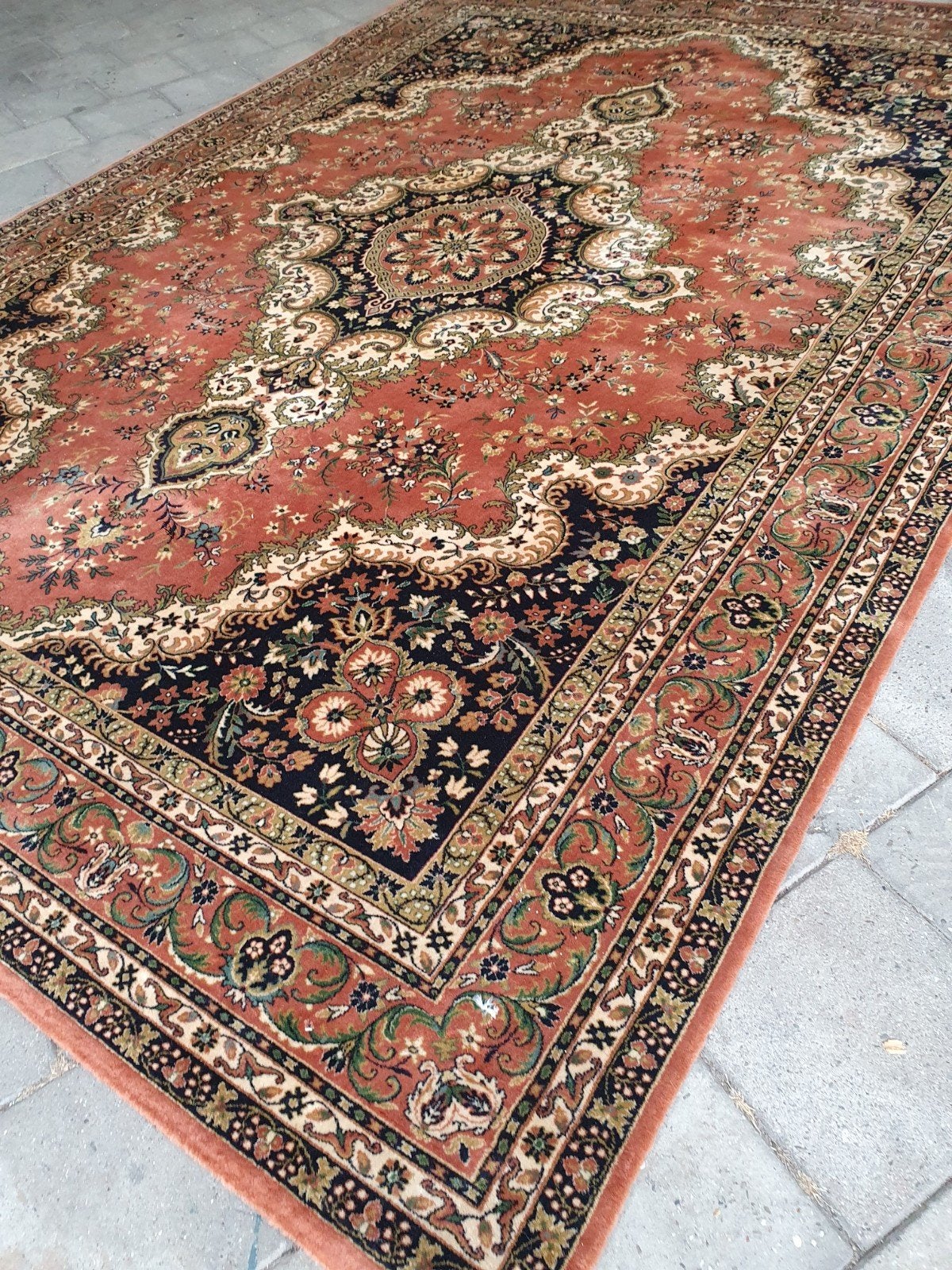 Vintage tapijt 250x350 cm., Gebruikt, Vintage, 200 cm of meer, Ophalen of Verzenden