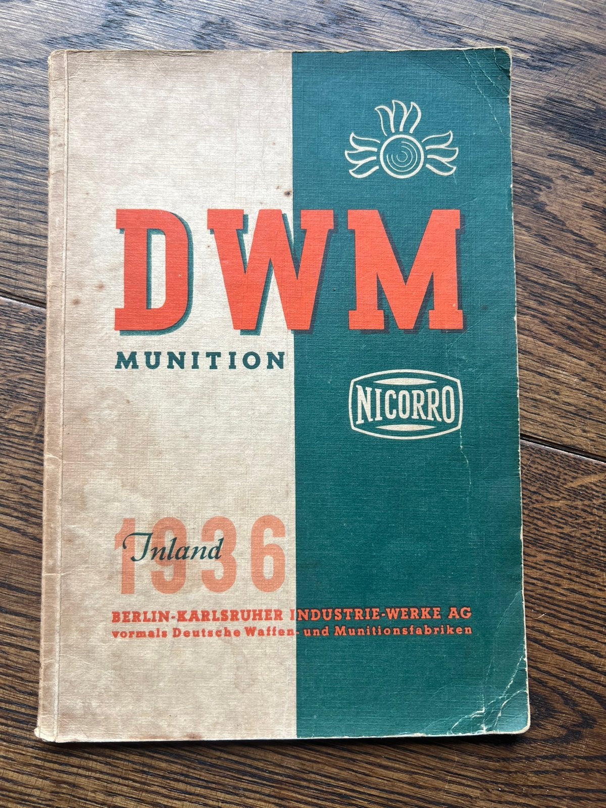 WO2 Duits DWM Prijslijst munitie Luger etc 1936 catalogus, Verzenden, Duitsland, Boek of Tijdschrift