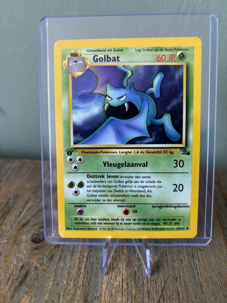 Golbat 34/62 Jungle First Edition Nederlands, Ophalen of Verzenden, Nieuw, Losse kaart
