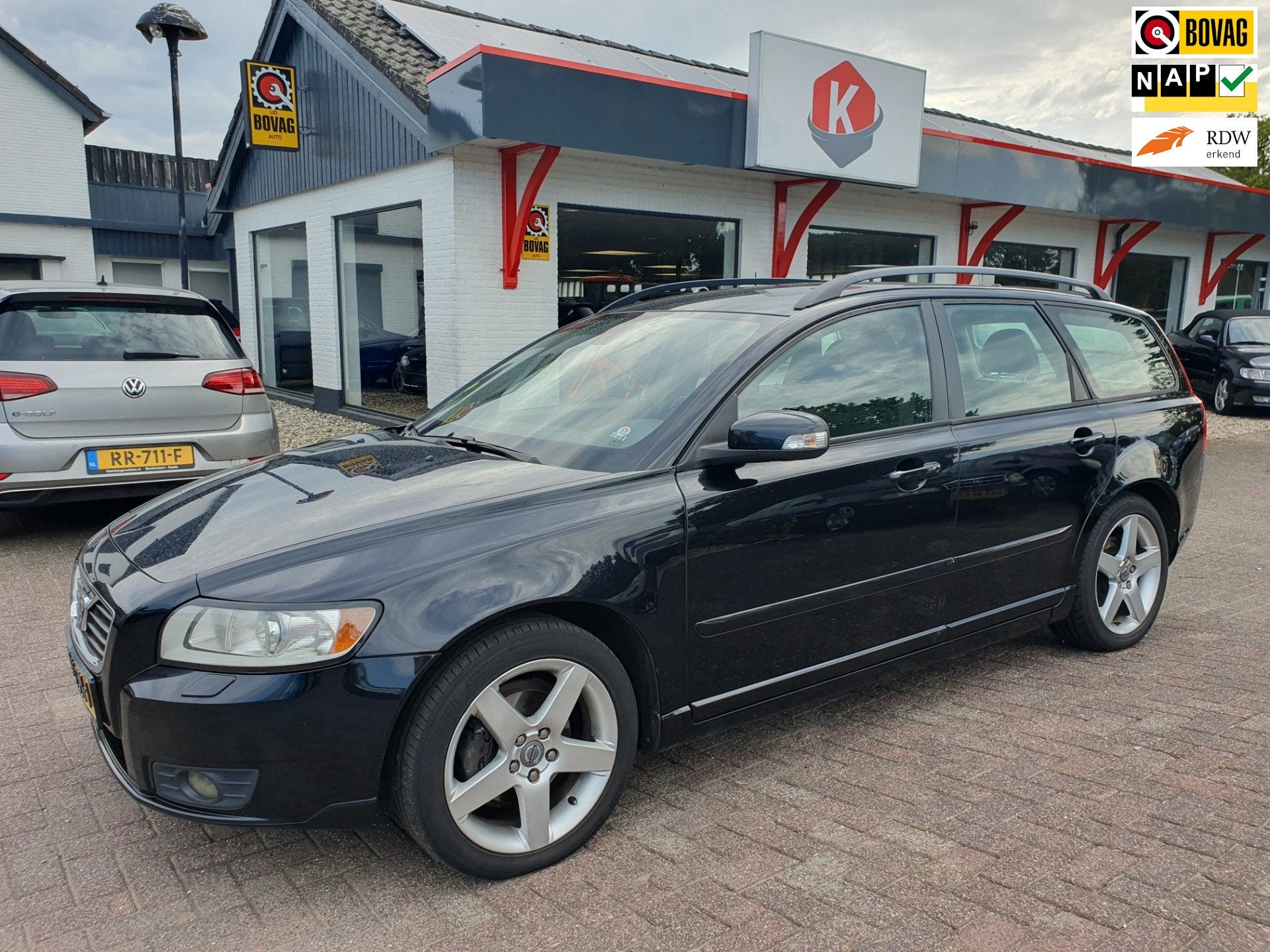 Volvo V50 2.0 Edition II NAVI/CLIMA BJ 2009, Auto's, Voorwielaandrijving, Gebruikt, 1283 kg, Zwart