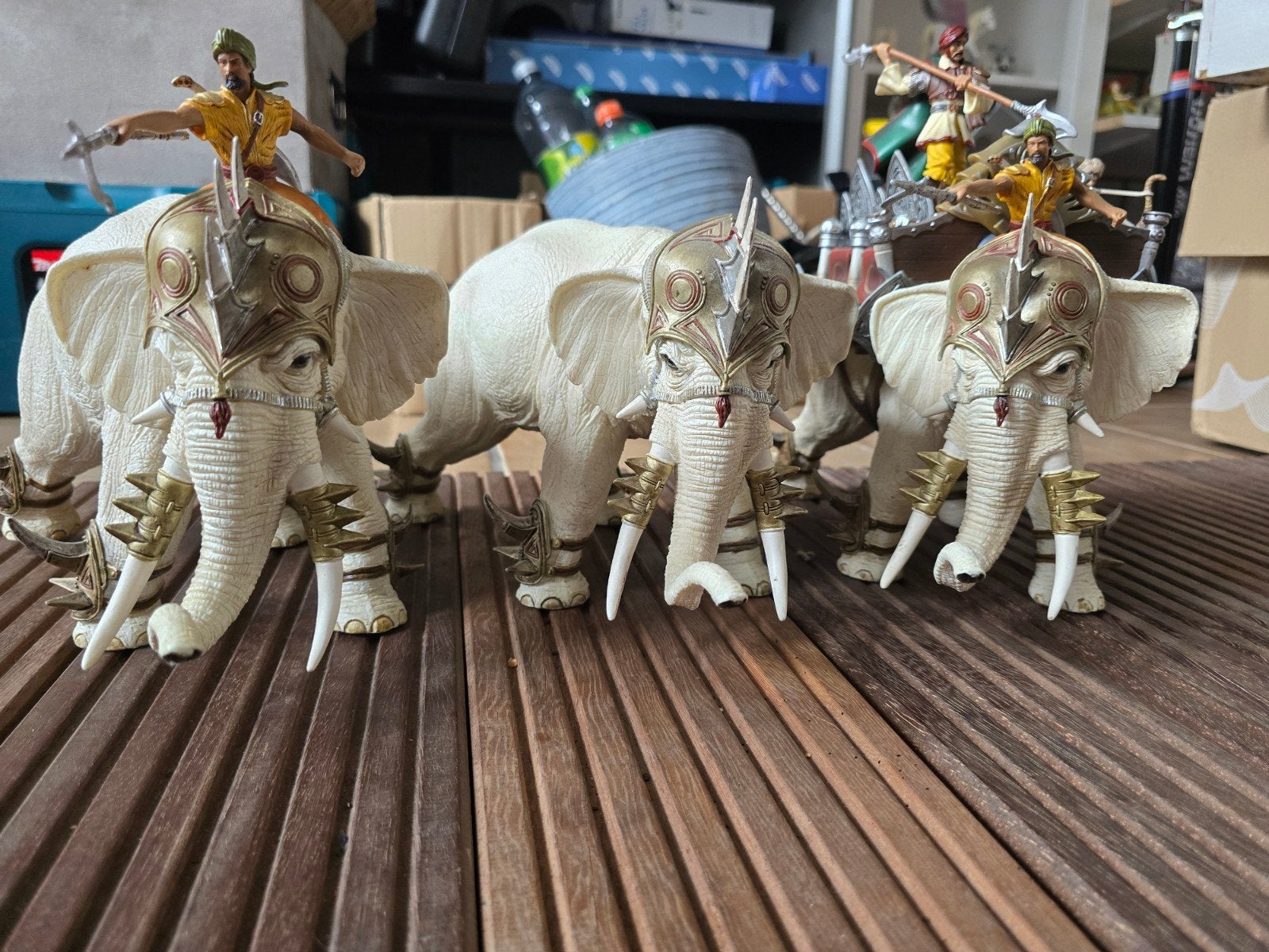 schleich paarden olifanten, Ophalen of Verzenden, Zo goed als nieuw, Paard, Beeldje of Figuurtje