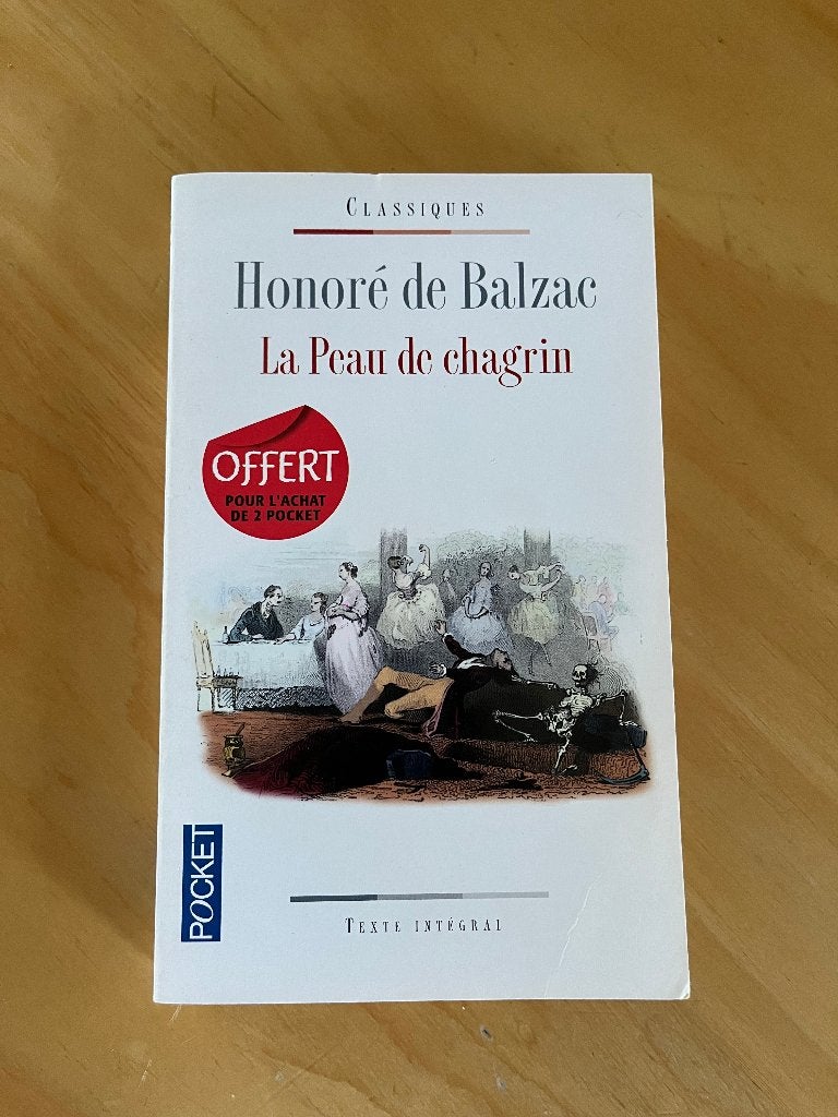 La Peau de chagrin de Balzac, Verzenden, Gelezen, HAVO, Honoré de Balzac
