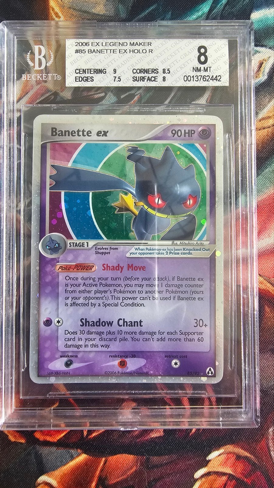 Pokémon Banette ex Holo NM-MT BGS 8 - 2006 EX Legend Maker, Ophalen of Verzenden