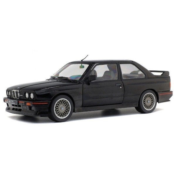 BMW M3 (E30) Sport Evo 1990 Zwart Schaal 1/18 Solido Nieuw, Hobby en Vrije tijd, Solido, Auto, Solido, Nieuw