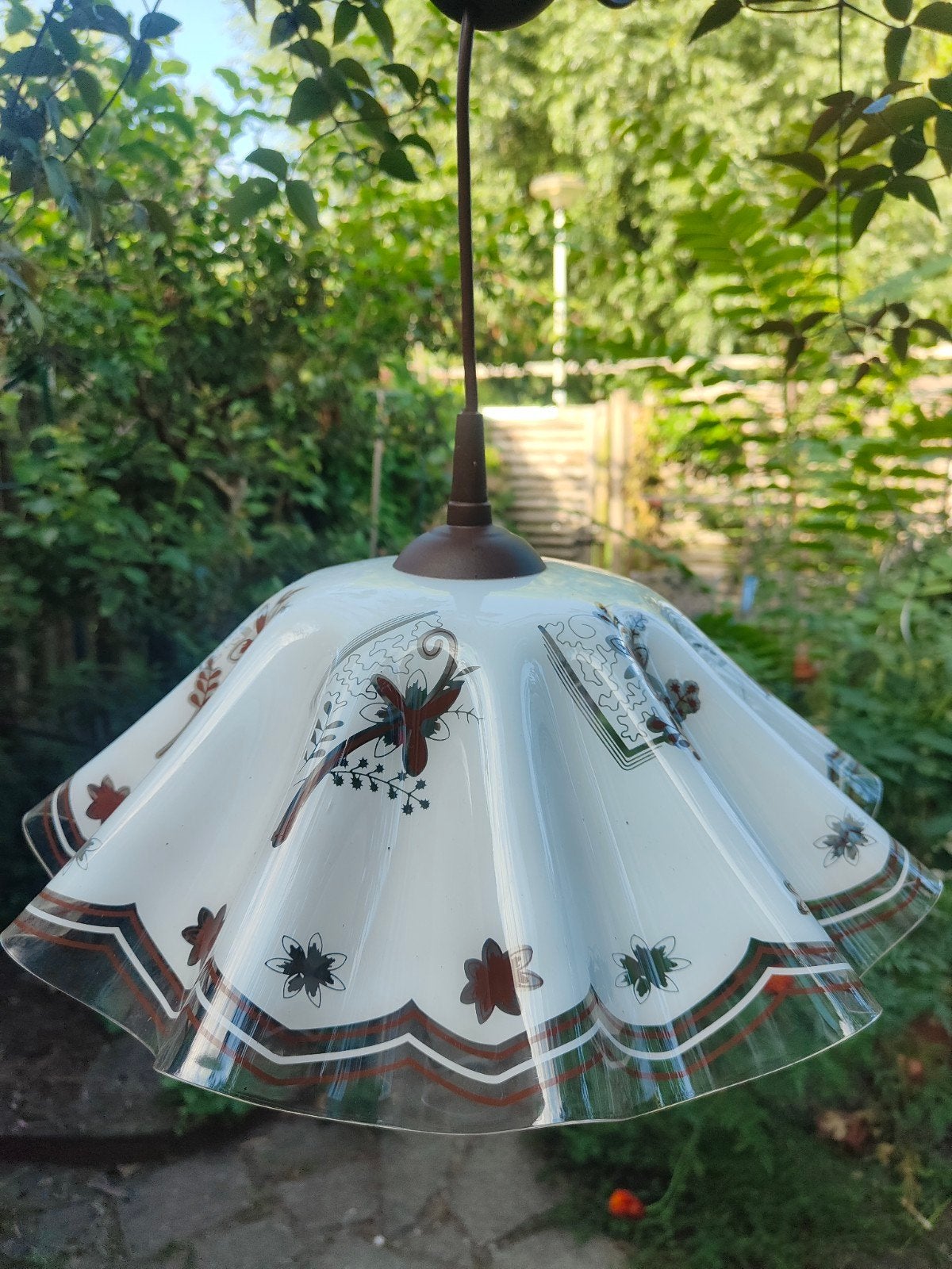 vintage plafondlamp kunststof, Ophalen of Verzenden