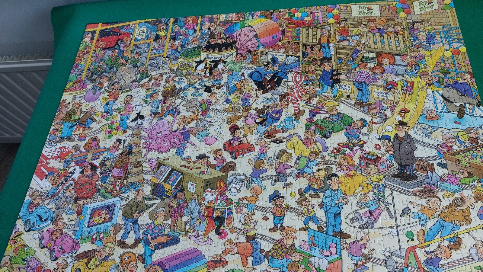 Jan van Haasteren puzzle de speelgoedwinkel € 7.50, Hobby en Vrije tijd, Denksport en Puzzels, Ophalen, 500 t/m 1500 stukjes, Zo goed als nieuw