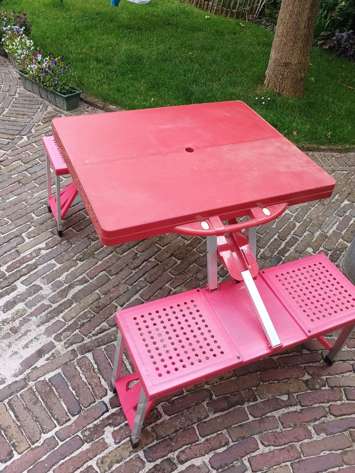 Opvouwbare picknicktafel voor kinderen camping, Ophalen, Gebruikt, Campingtafel