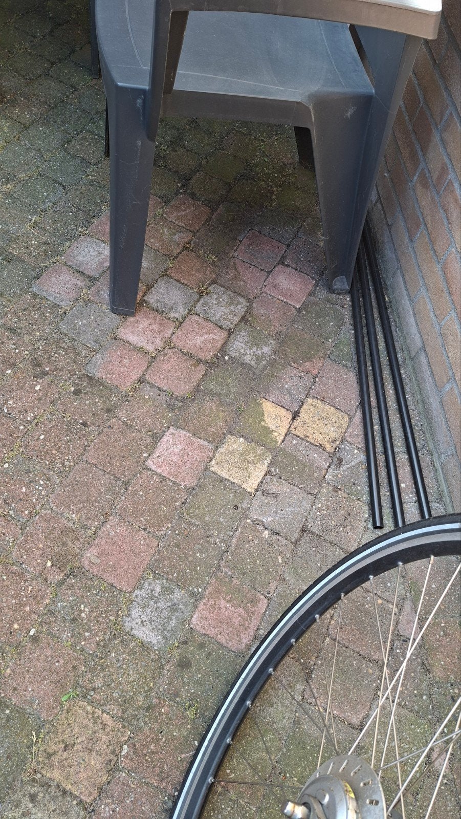 GRATIS gebruikte klinkers voor terras of pad 12m2, Ophalen, Gebruikt, Klinkers, 10 m² of meer