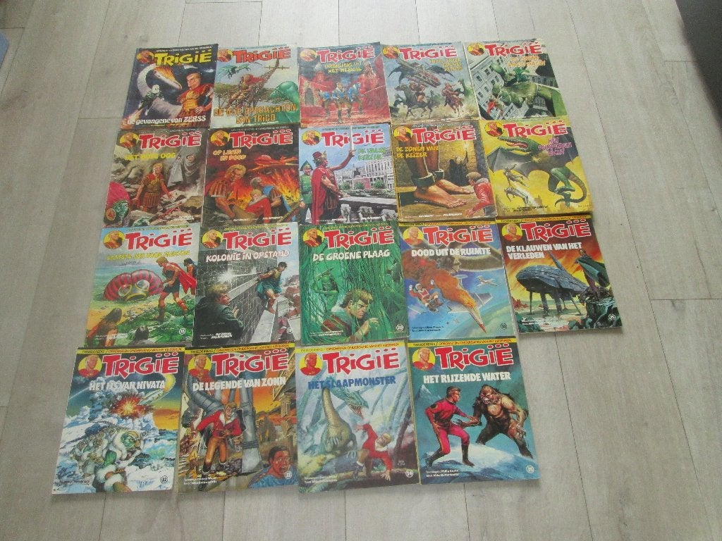 Trigië ( 19 delen), Meerdere stripboeken, Ophalen of Verzenden, Zo goed als nieuw