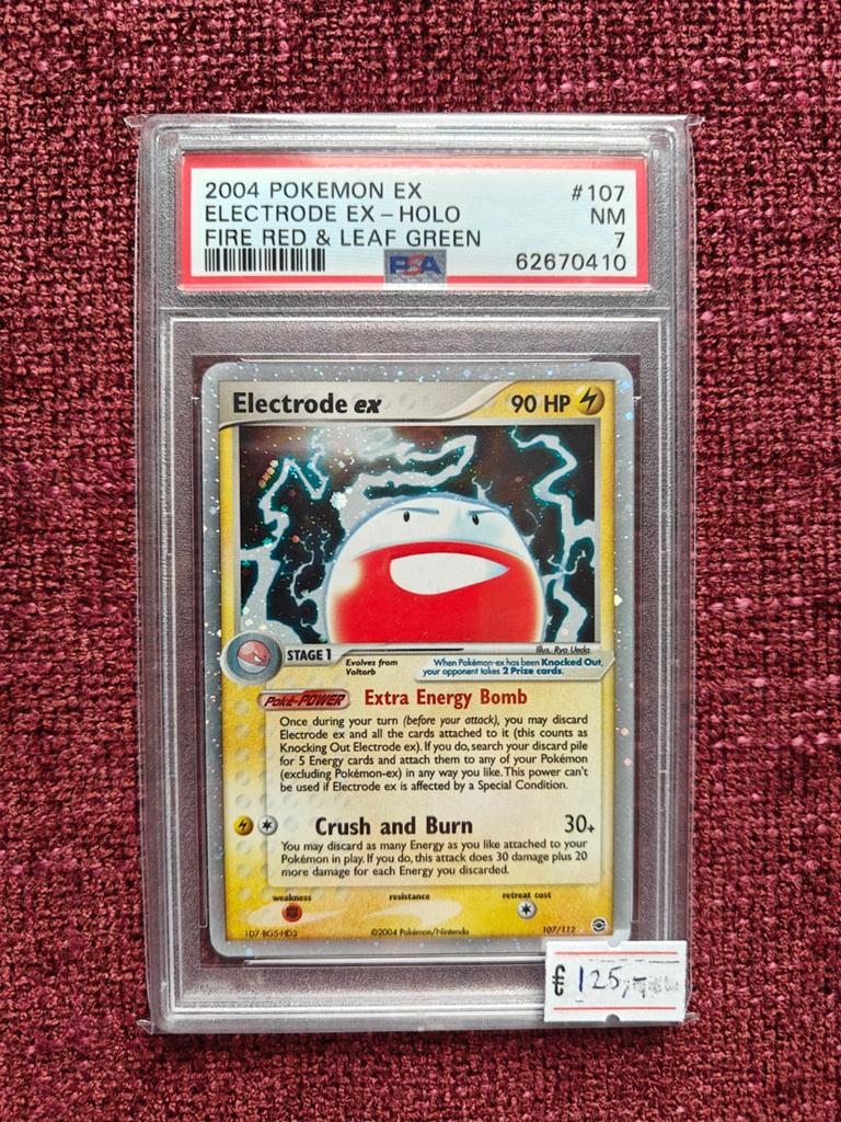 2004 Pokemon EX Electrode ex Holo PSA 7, Ophalen of Verzenden, Zo goed als nieuw, Losse kaart, Foil