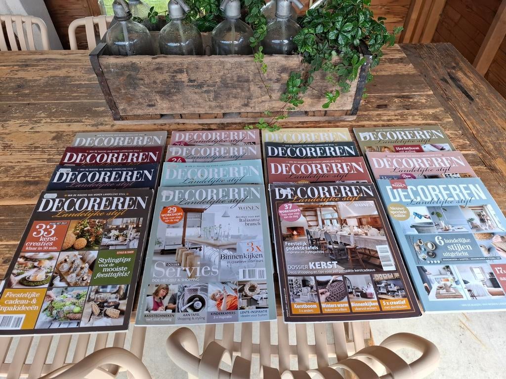 Tijdschriften Decoreren Landelijke Stijl - Diverse Nummers, Boeken, Tijdschriften en Kranten, Ophalen, Gelezen, Overige typen