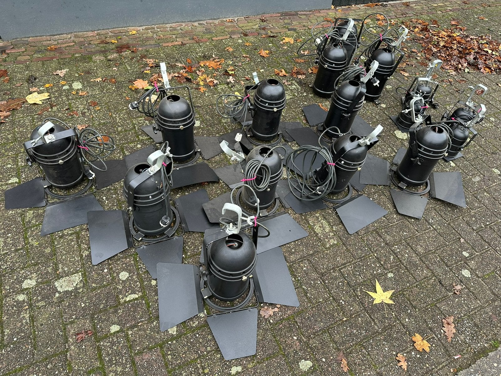 16 theater spots/lampen, Ophalen, Gebruikt, Metaal, E27 (groot)