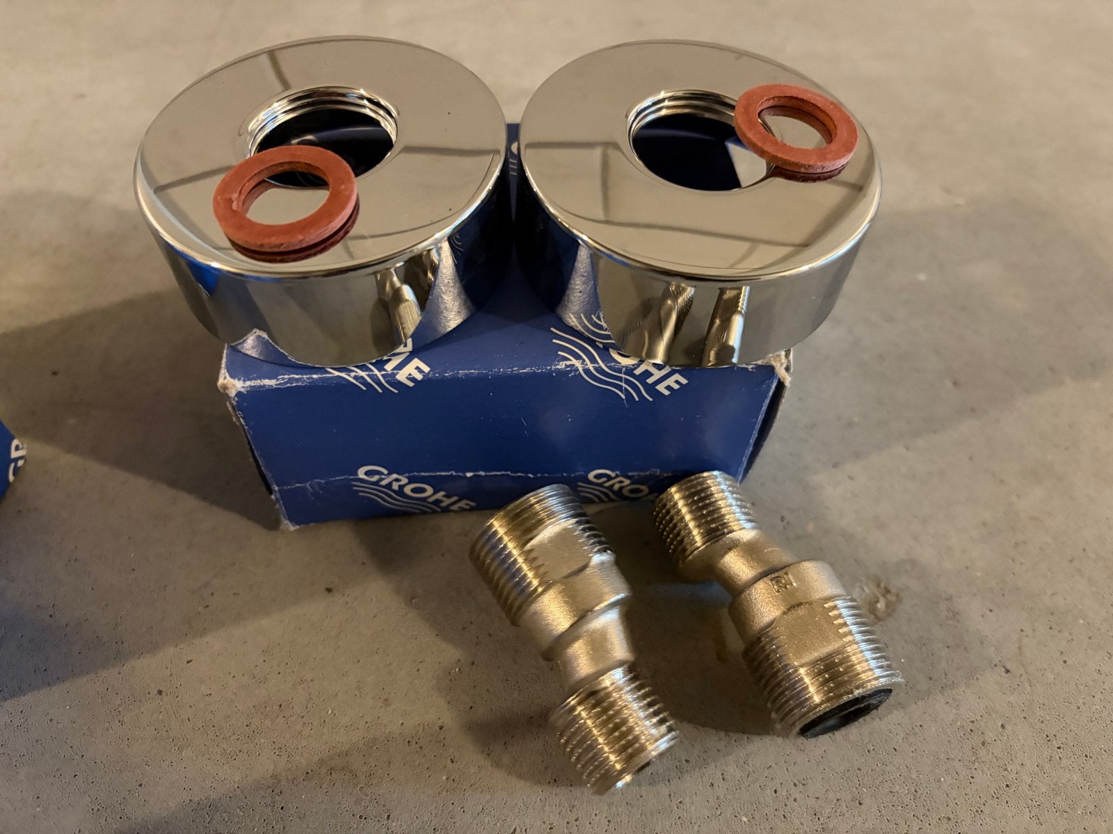 Grohe S-koppelingen en rozetten voor kraan, Ophalen of Verzenden, Nieuw, Chroom, Kraan