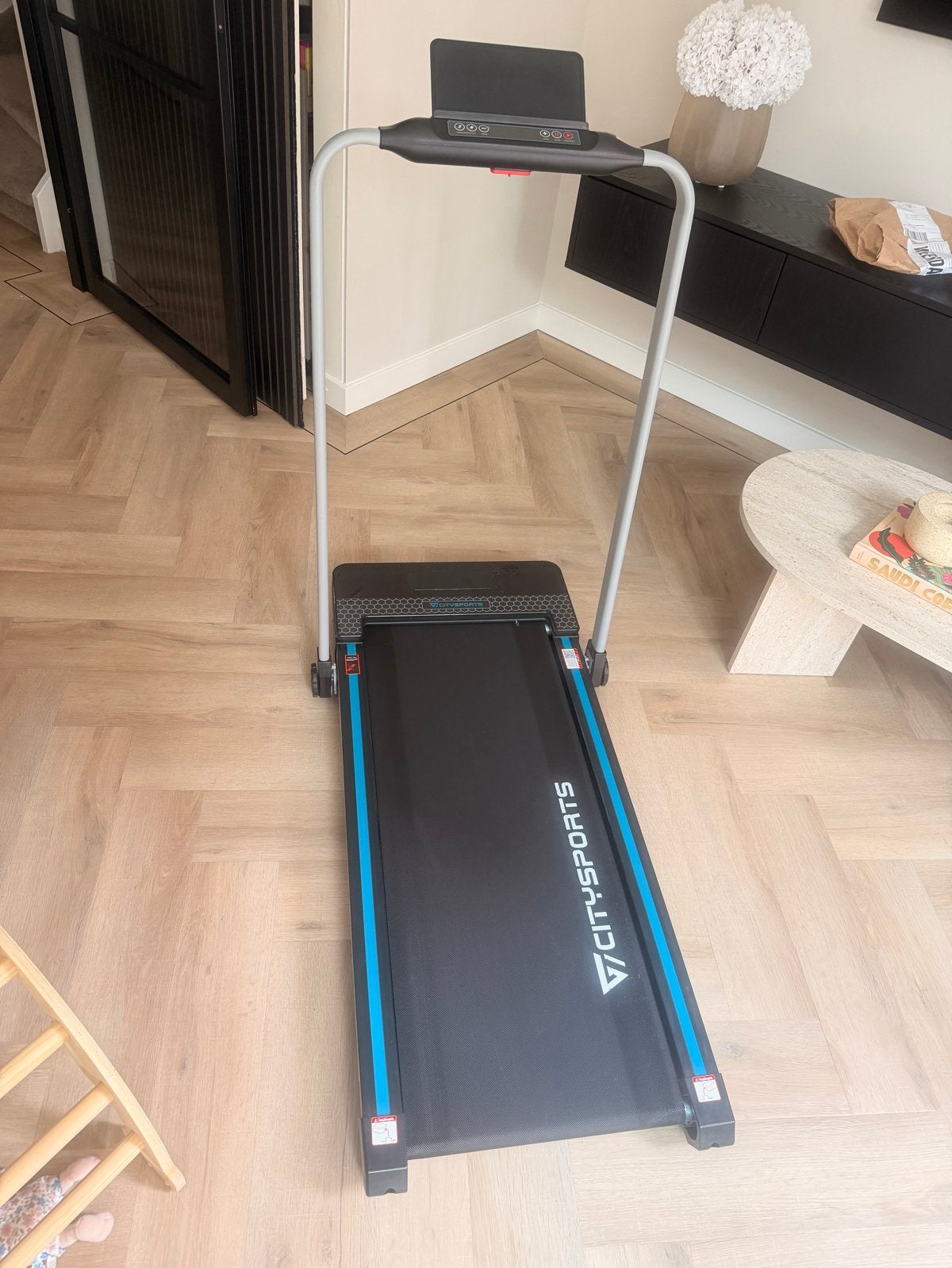GEARSTONE 2-in-1 Opvouwbare Loopband / Walking Pad – 15 km/u, Gebruikt, Ophalen of Verzenden, Metaal, Loopband