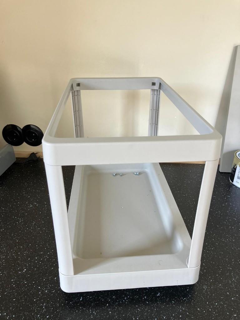 Ikea HÅLLBAR Uittrekbaar frame, Huis en Inrichting, Woonaccessoires | Prullenbakken, Ophalen, Kunststof, 40 liter of meer, Zo goed als nieuw