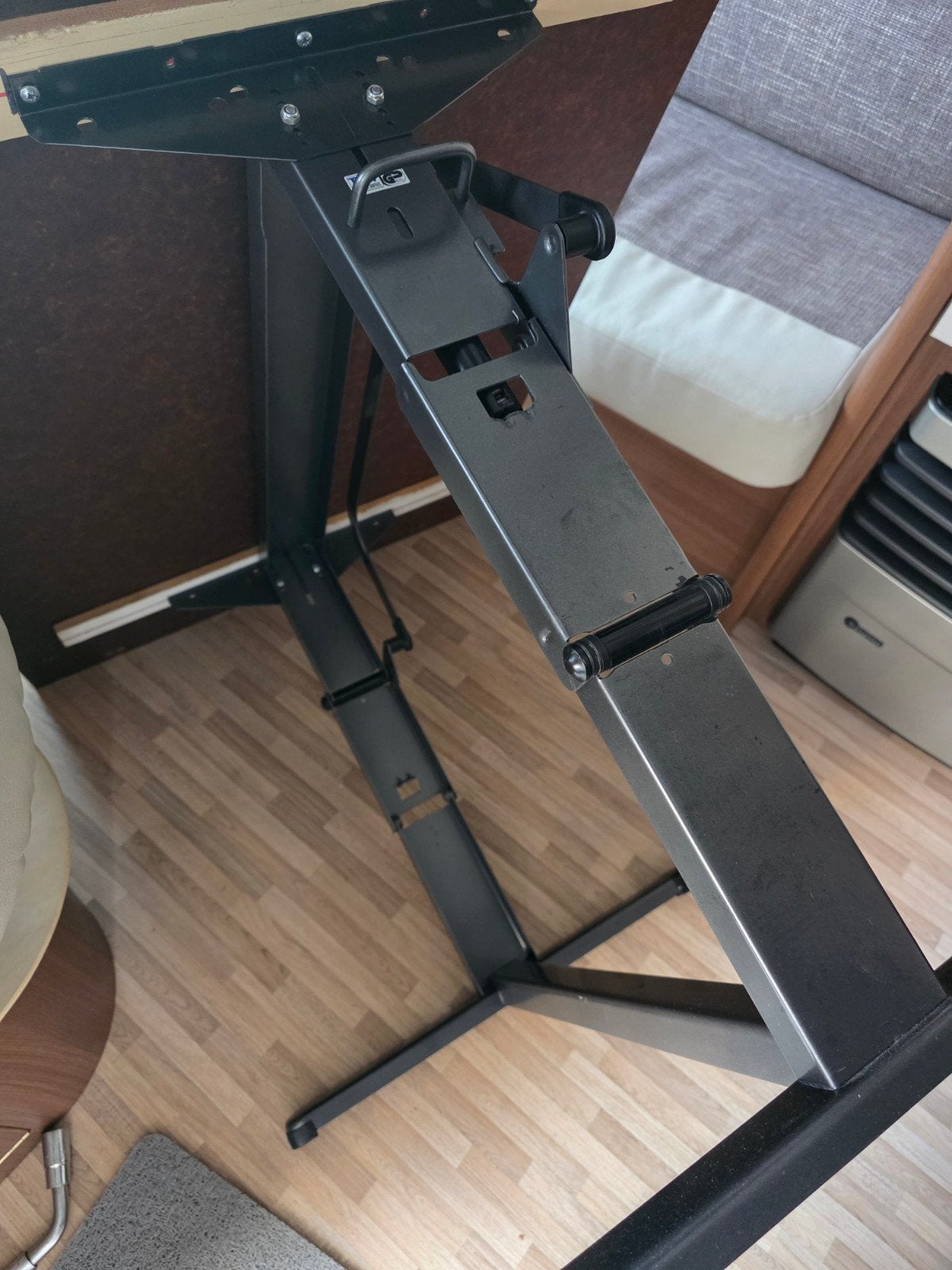 Caravan of Camper tafel onderstel - Stevig en verstelbaar, Caravans en Kamperen, Ophalen, Gebruikt