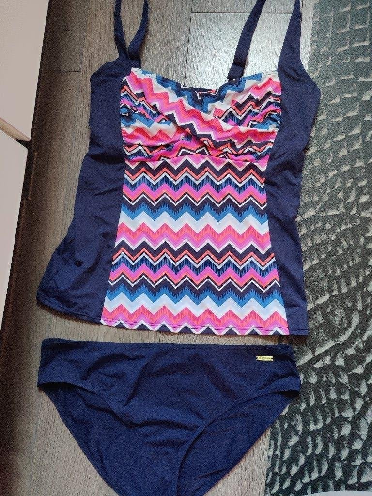 lascana splinter nieuwe tankini maat 44 top 90 D, Kleding | Dames, Badmode en Zwemkleding, Ophalen of Verzenden, Nieuw, Blauw
