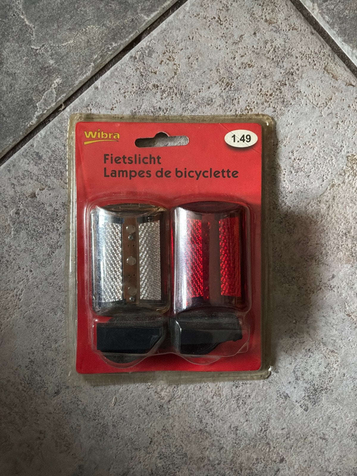 Wibra Fietslicht Set - Voor en Achter, Ophalen, Nieuw, Batterij, Verlichtingsset