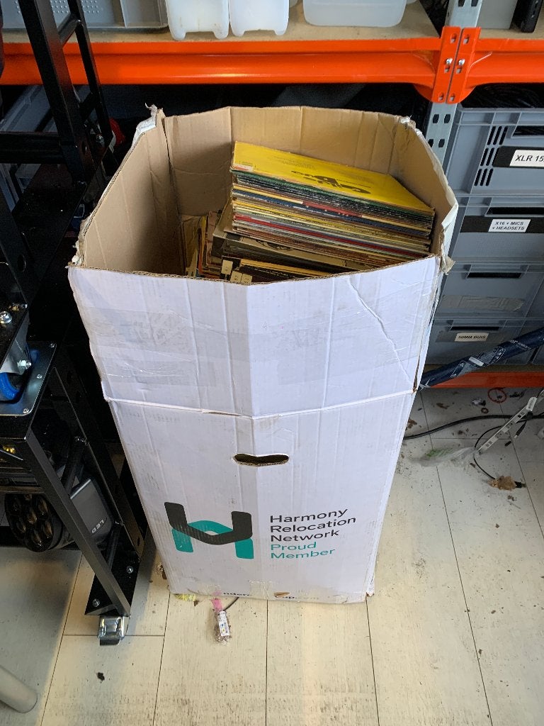 Grote doos met 200+ LP's - Alleen afhalen, Cd's en Dvd's, Vinyl | Overige Vinyl, Ophalen, Overige formaten, Overige typen, Gebruikt