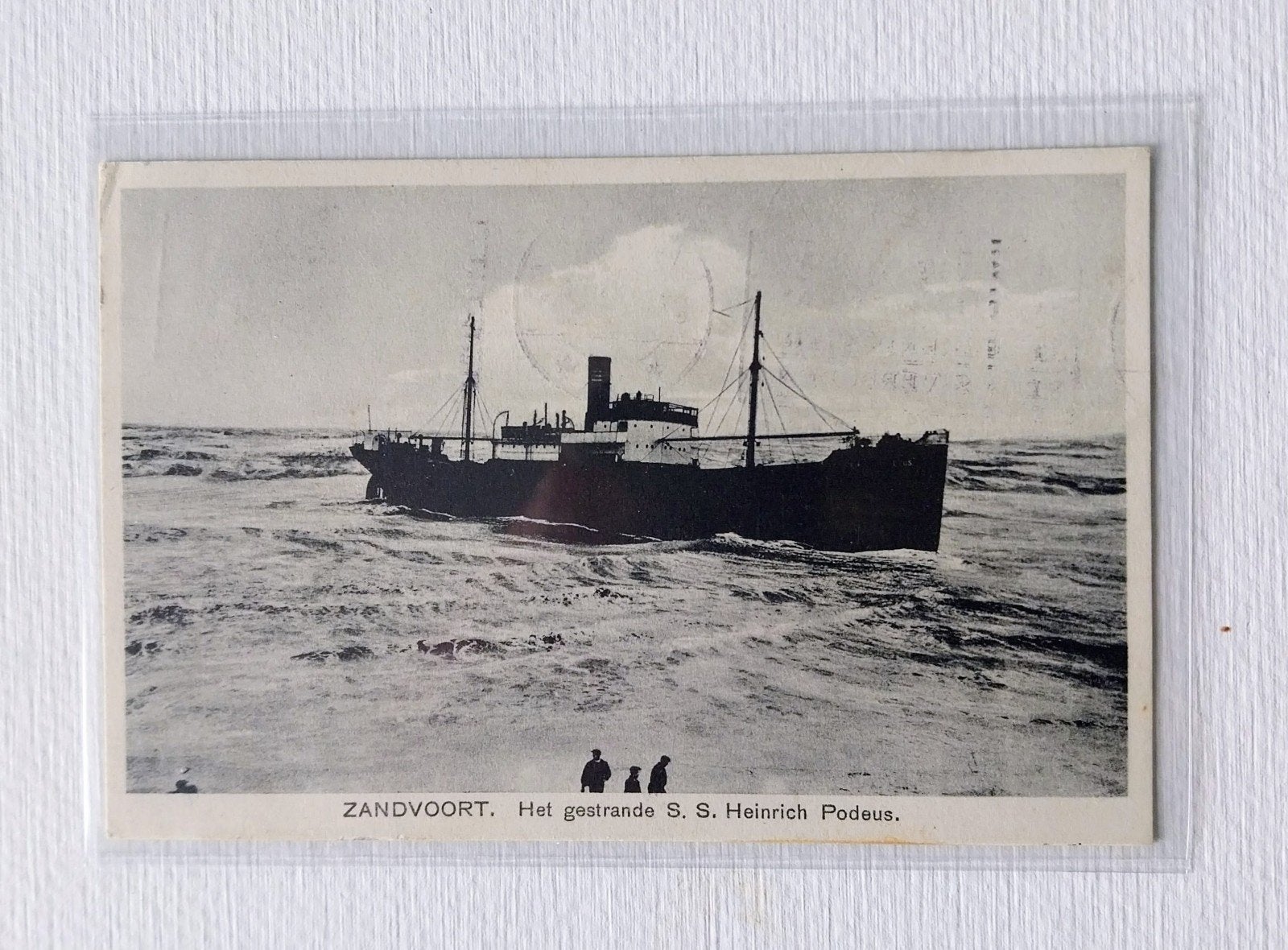 Stranding Heinrich Podeus., Verzamelen, Scheepvaart, Ophalen of Verzenden, Zo goed als nieuw, Kaart, Foto of Prent