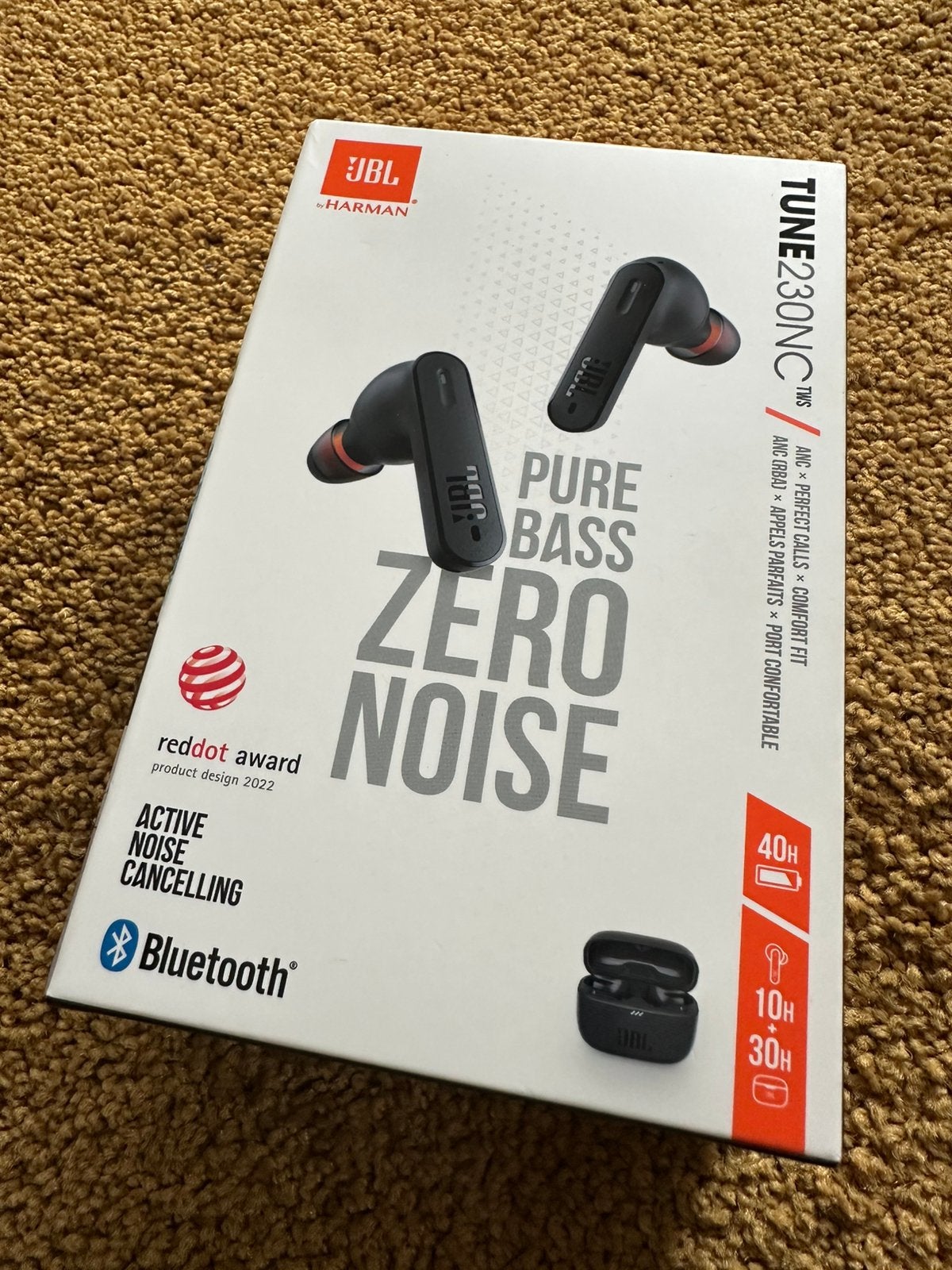 JBL Tune230NC in-ear bluetooth oordopjes / oortjes, Ophalen, Gebruikt, Zwart, In gehoorgang (in-ear)