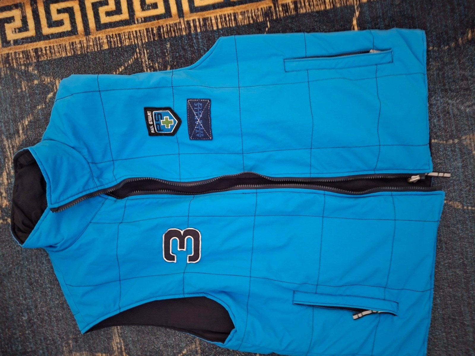 Omkeerbaar bodywarmer, blauw/zwart, maat M, Verzenden, Zo goed als nieuw, Blauw