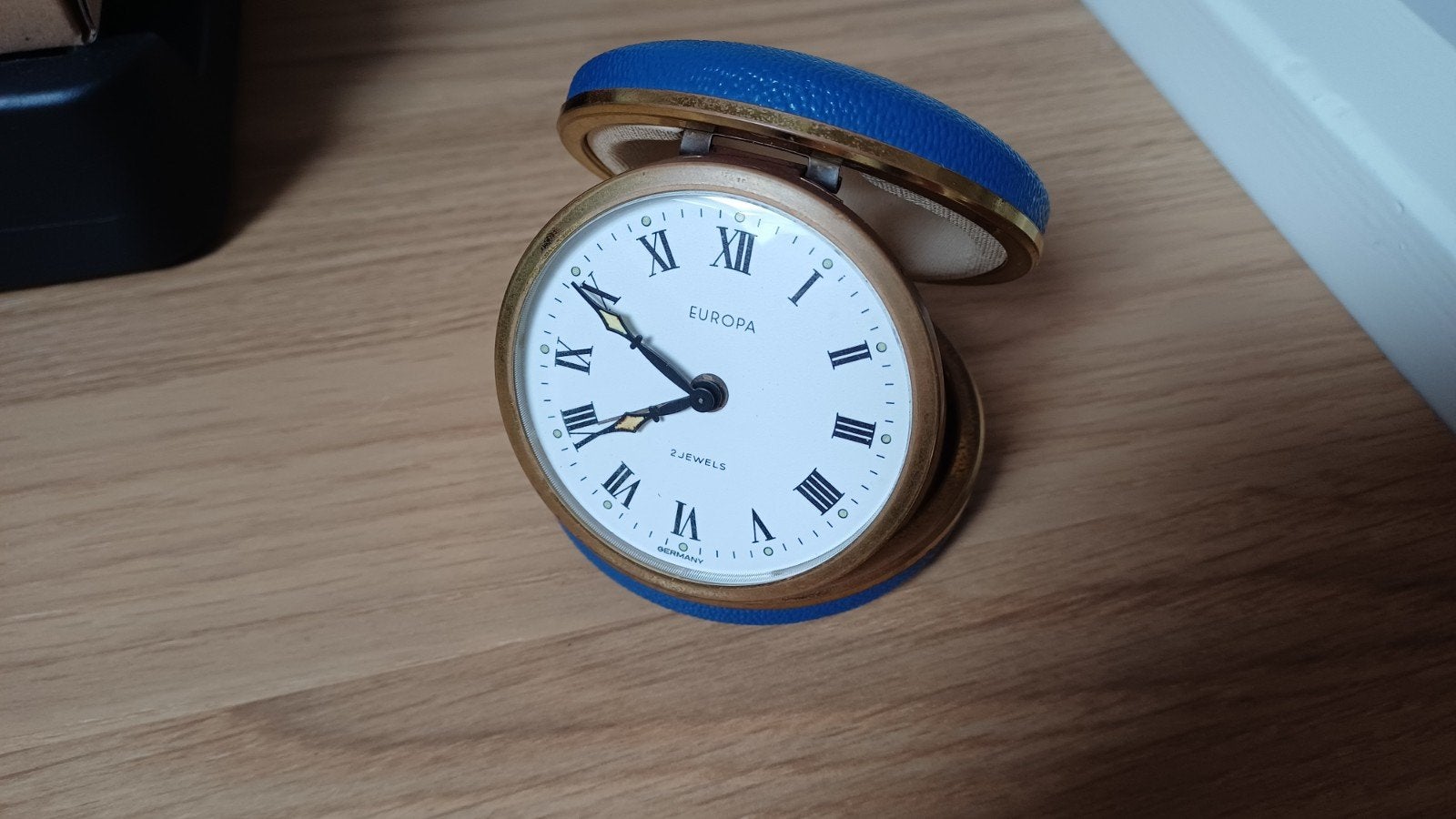 Vintage Europa Reiswekker - Relatiegeschenk Geos-Tours B.V., Overige merken, Overige materialen, Zakhorloge, 1960 of later
