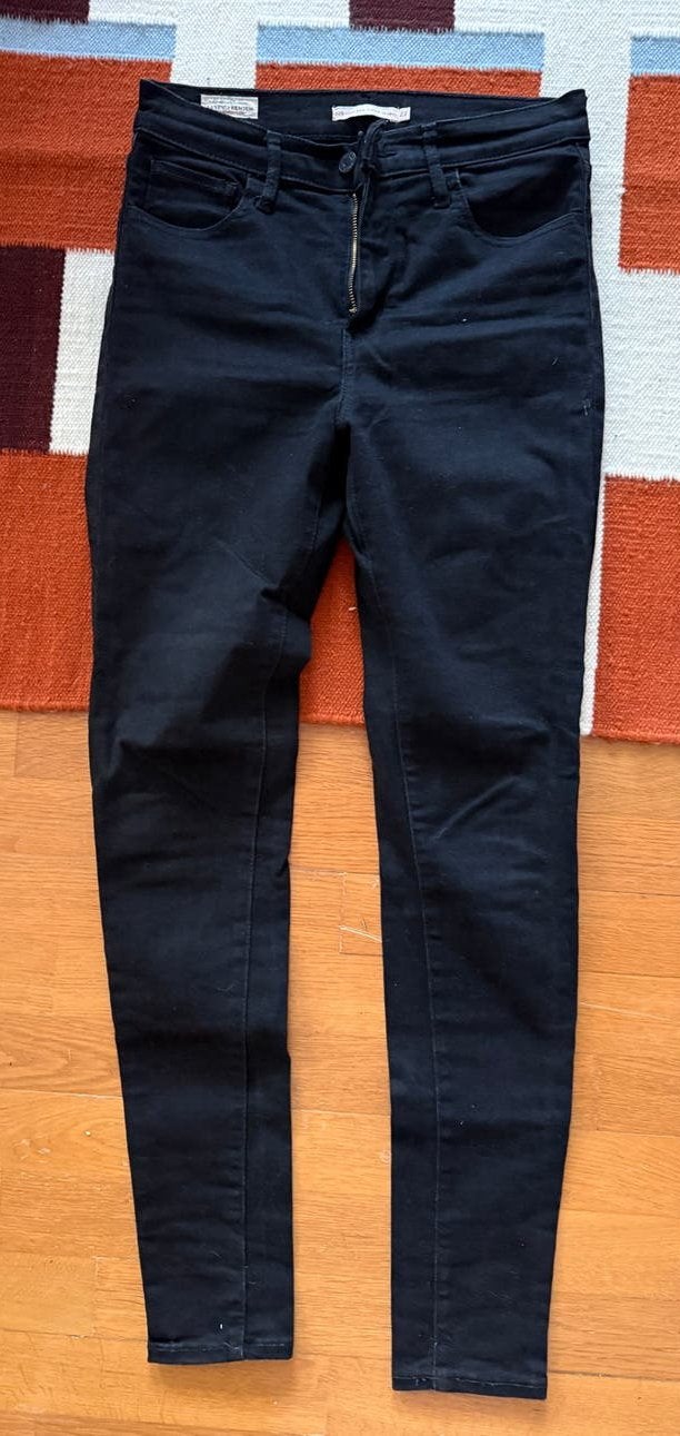 Levi's 720 High Rise Super Skinny Jeans W27/L30 Zwart, Kleding | Dames, Ophalen of Verzenden, Zo goed als nieuw, Zwart, W27 (confectie 34) of kleiner