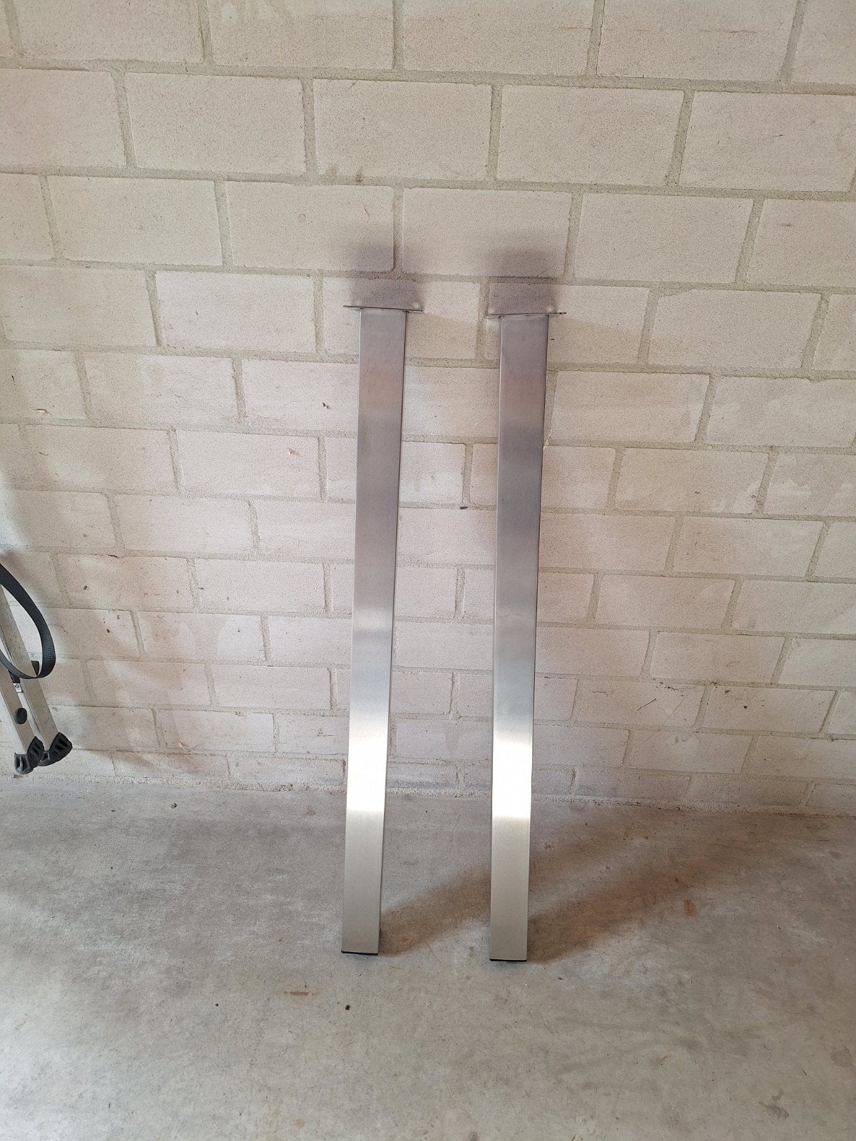 2x tafelpoten RVS Doeco, Minder dan 50 cm, 50 tot 100 cm, Rond, Nieuw
