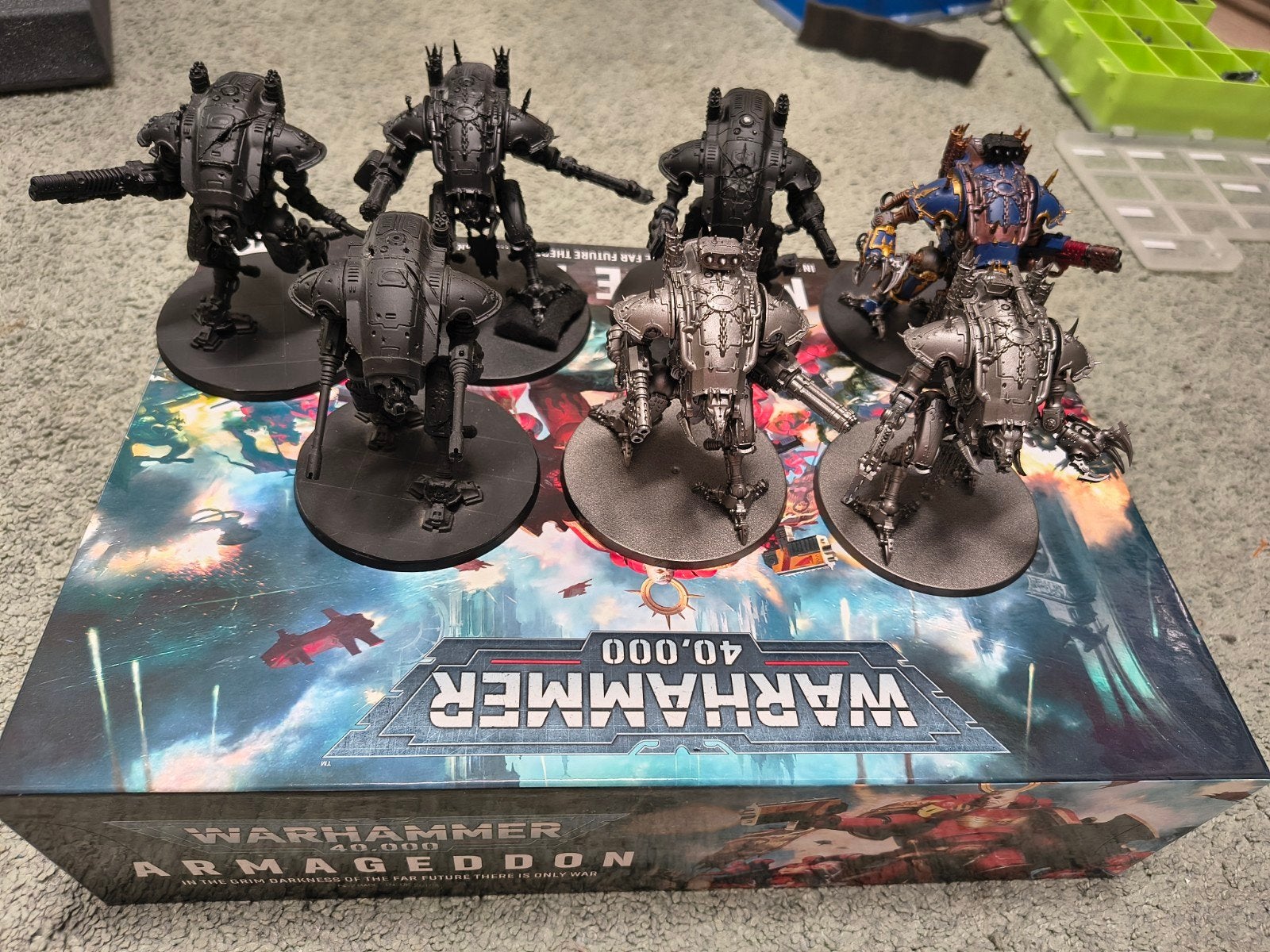 40k chaos knights army, Hobby en Vrije tijd, Wargaming, Ophalen of Verzenden, Gebruikt, Warhammer 40000, Figuurtje(s)