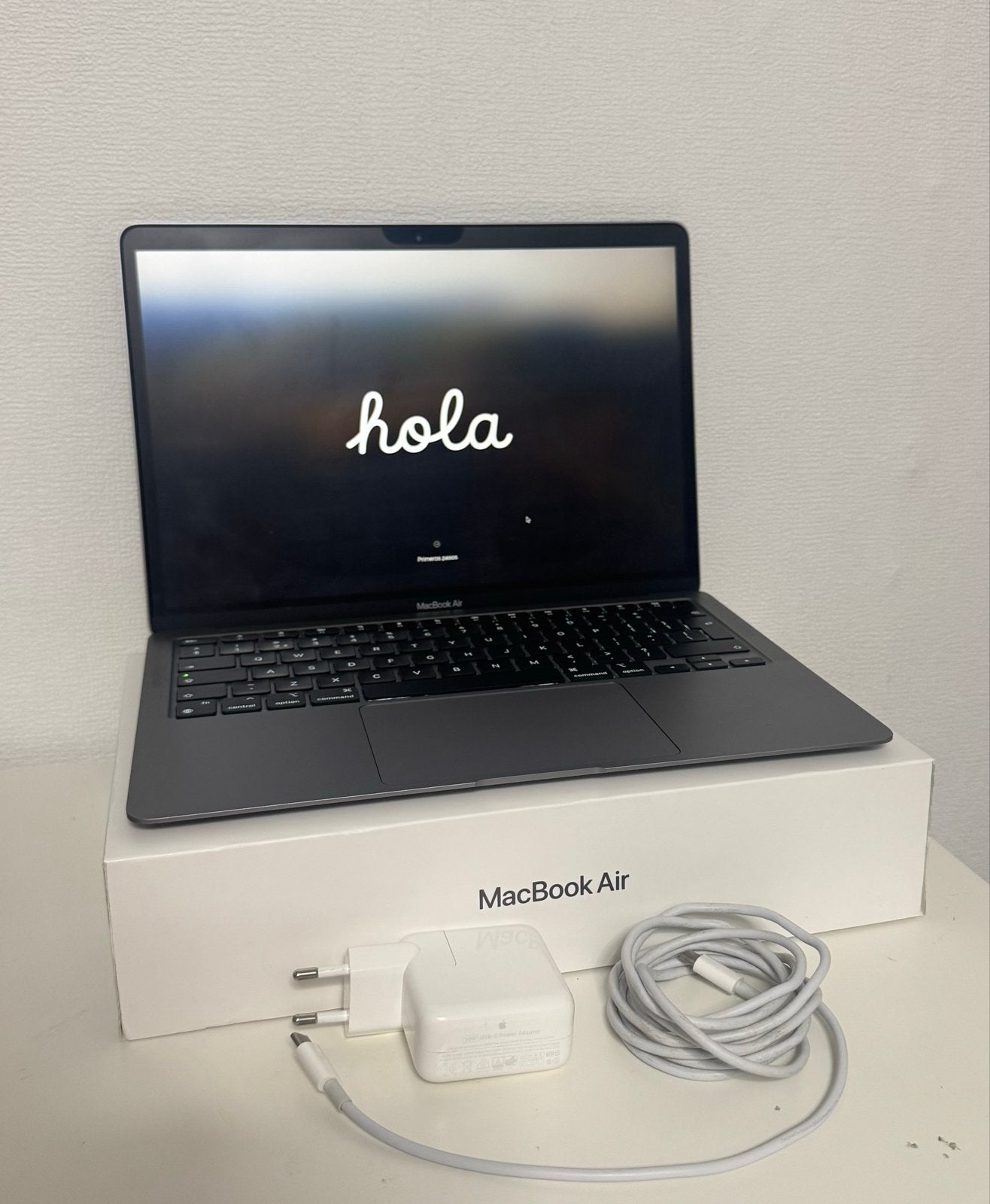 MacBook Air M1 13-inch | 8GB | 256GB | Space Gray | Compleet, Gebruikt, 256 GB, 8 GB, 13 inch