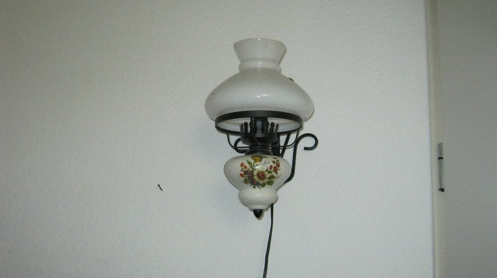 Wandlampje, Ophalen of Verzenden, Gebruikt, Glas, Wandlamp