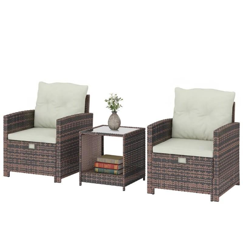 Wicker Loungeset bistroset tuinset nieuw tuinstoel, 2 zitplaatsen, Nieuw, Ophalen of Verzenden, Loungeset